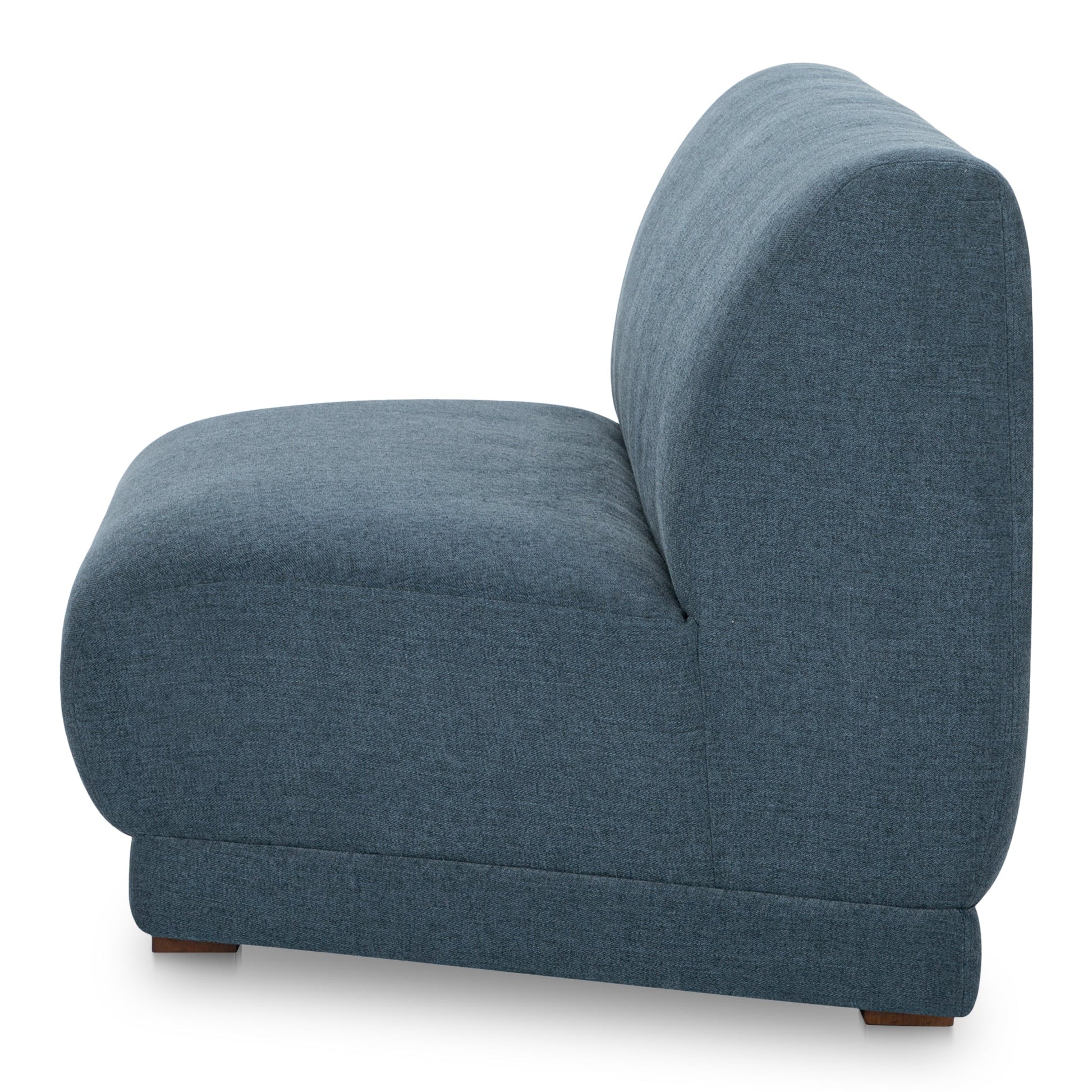 Fraser Deep Blue Wedge Slipper Chair - Ornate Home