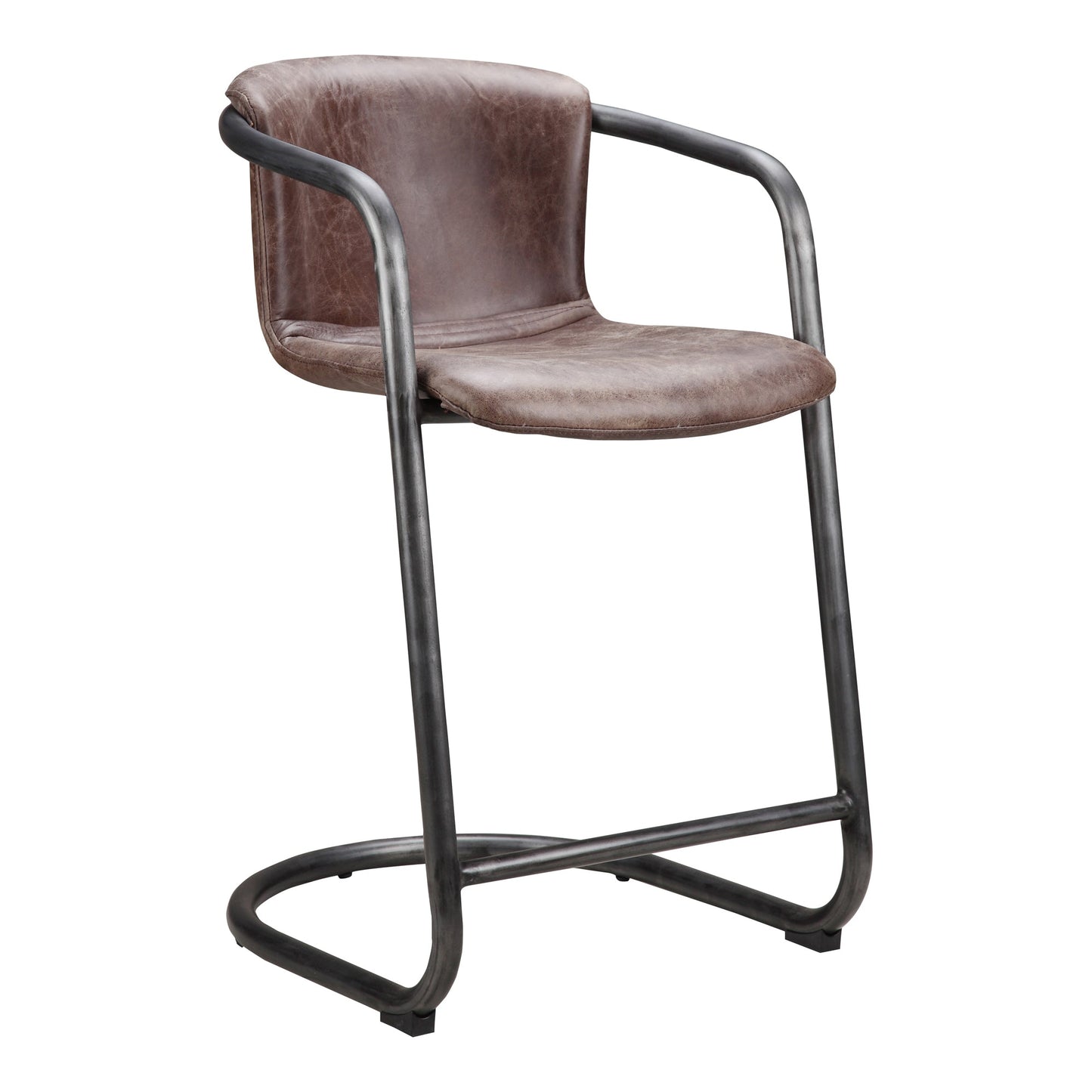 Freeman Brown Counter Stool (Set of 2) - Ornate Home