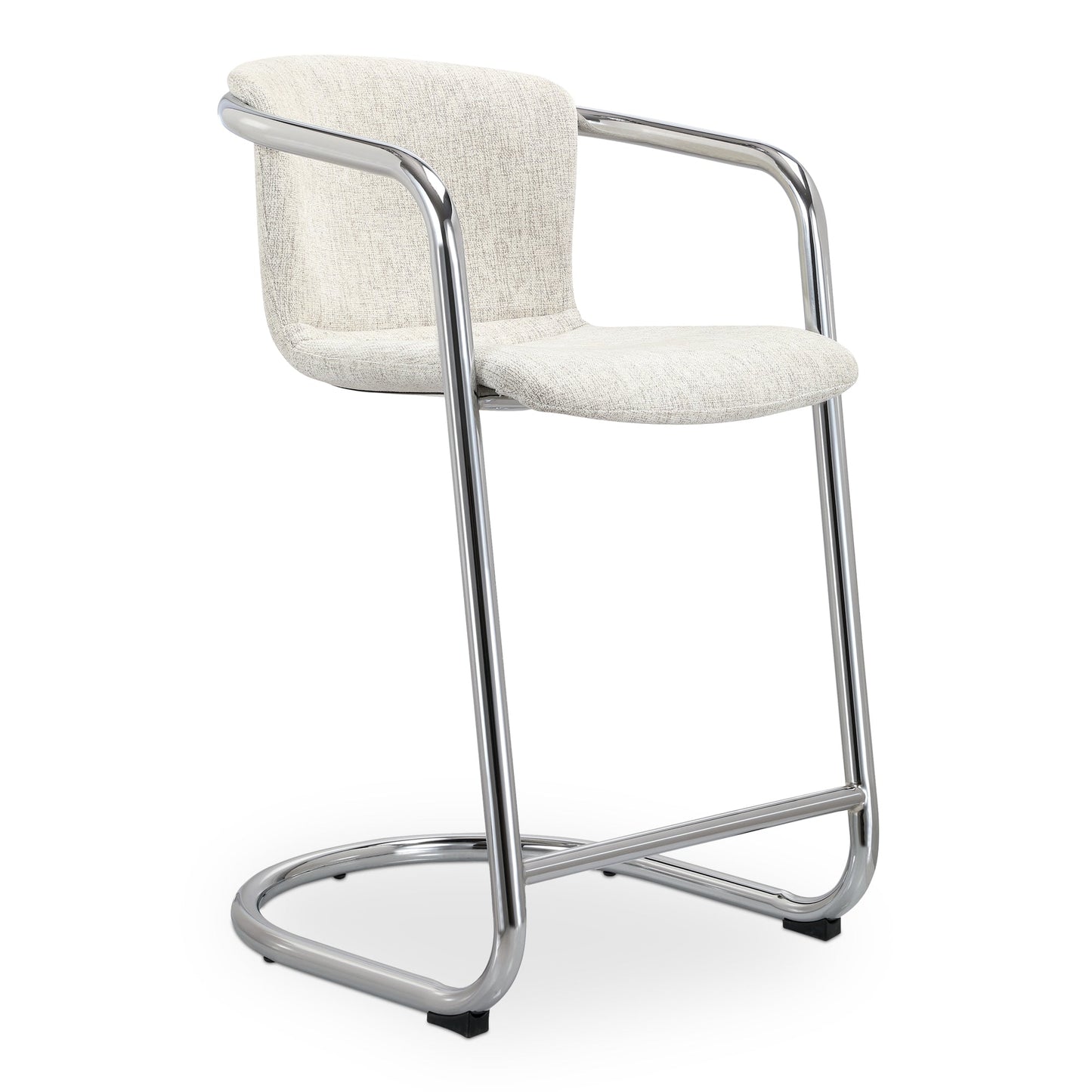 Freeman Chrome Frame Counter Stool (Set of 2) - Ornate Home