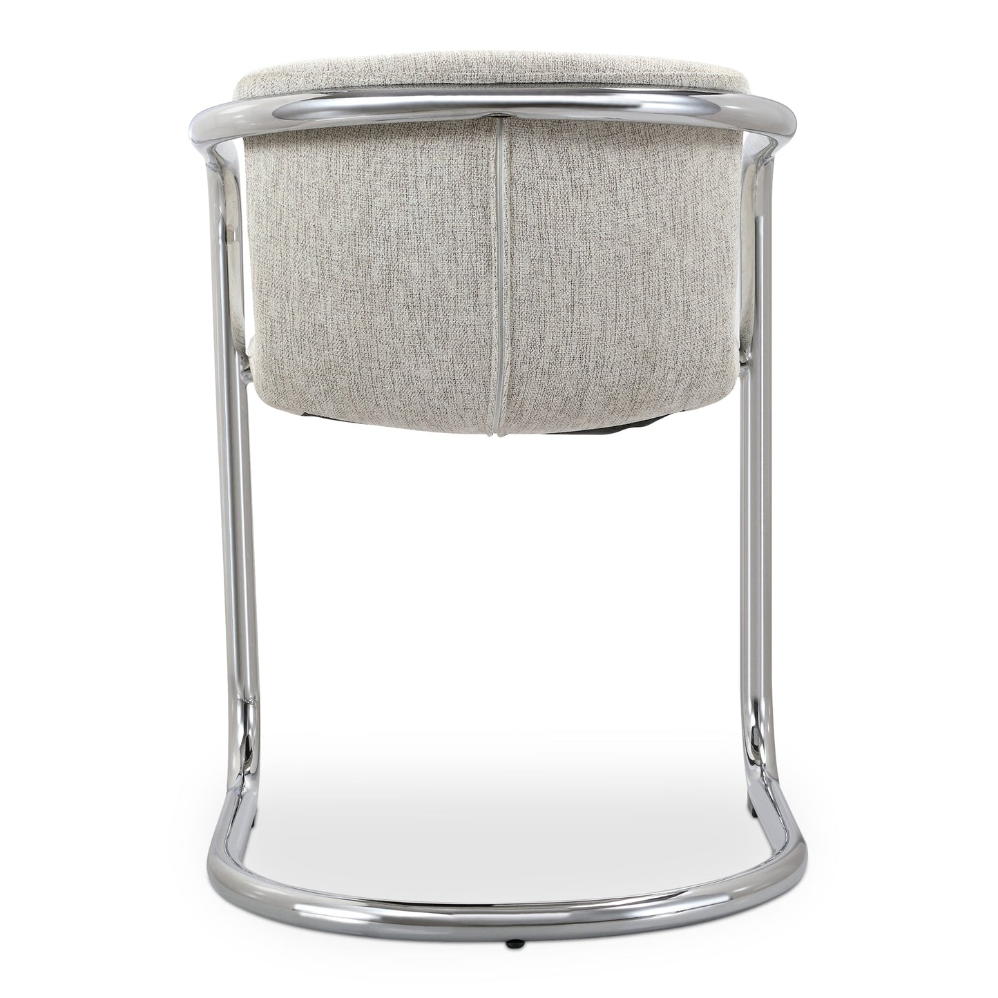 Freeman Two Chrome Frame Dining Chaired Cream   Set Of - Ornate Home