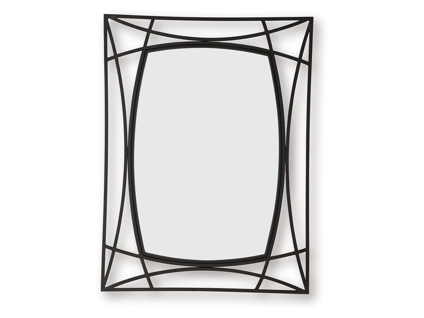 Freenville Black Accent Mirror- Viva Furn