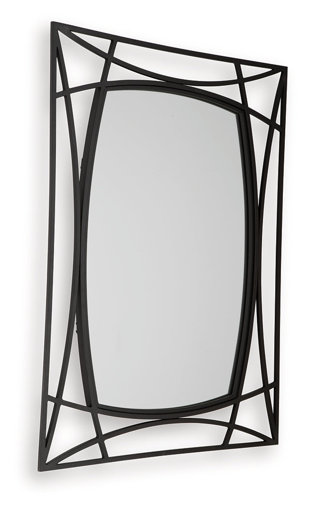Freenville Black Accent Mirror- Viva Furn