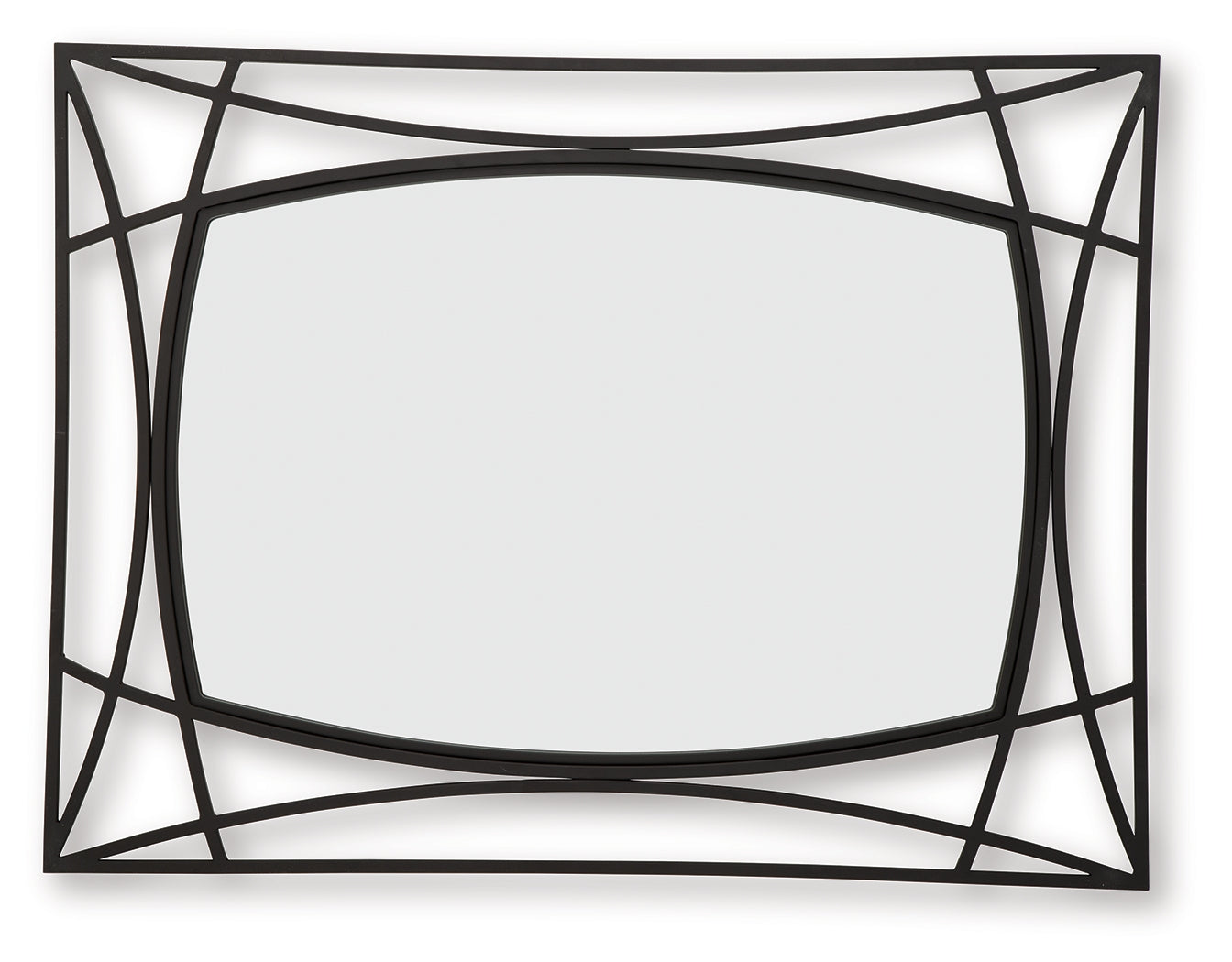 Freenville Black Accent Mirror- Viva Furn