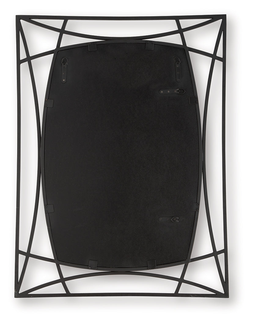 Freenville Black Accent Mirror- Viva Furn