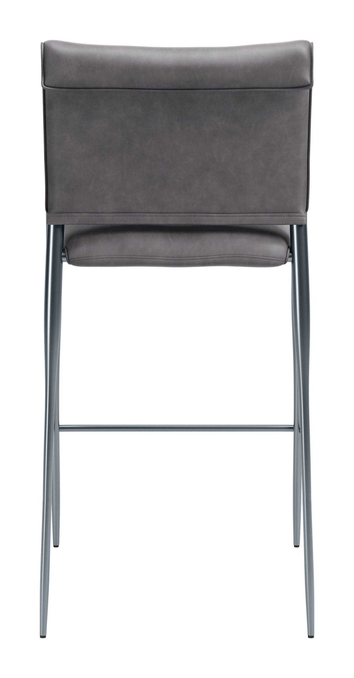 Freesia Charcoal Gray Barstool (Set of 2) - Ornate Home