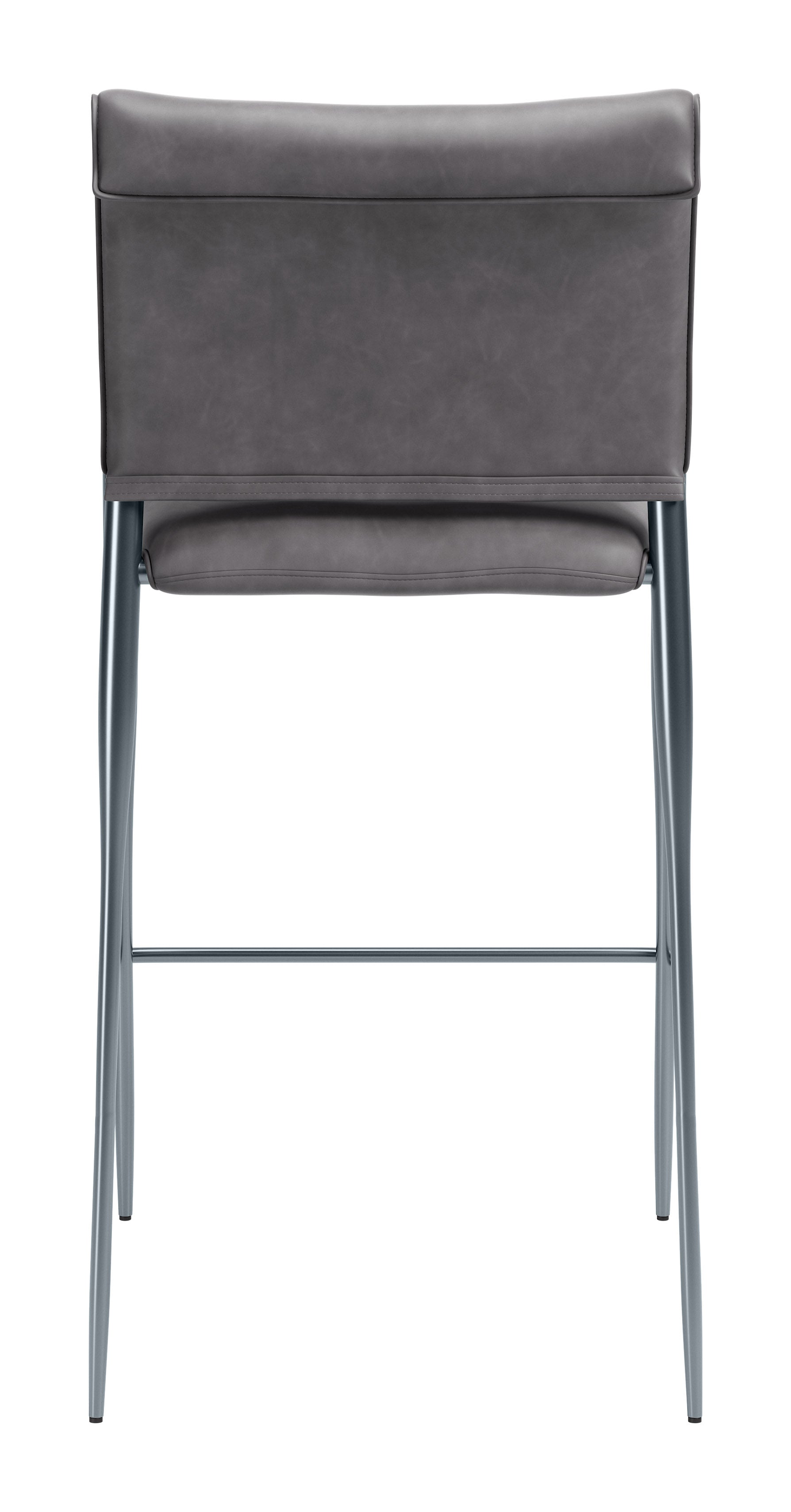 Freesia Charcoal Gray Barstool (Set of 2) - Ornate Home