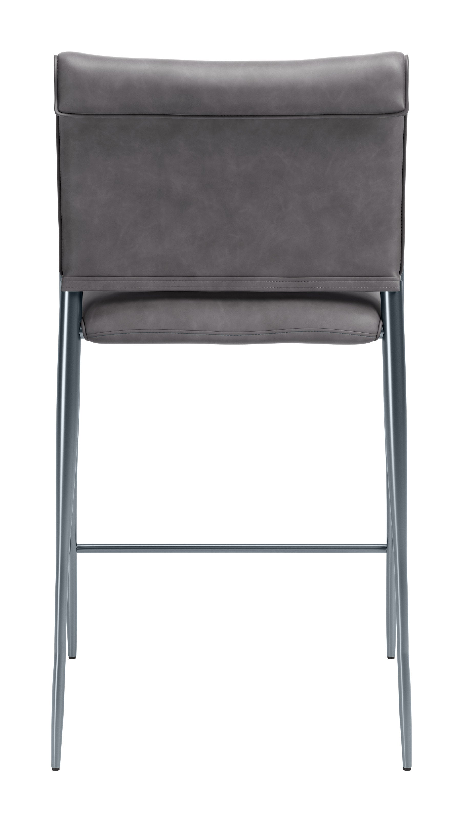 Freesia Charcoal Gray Counter Stool (Set of 2) - Ornate Home