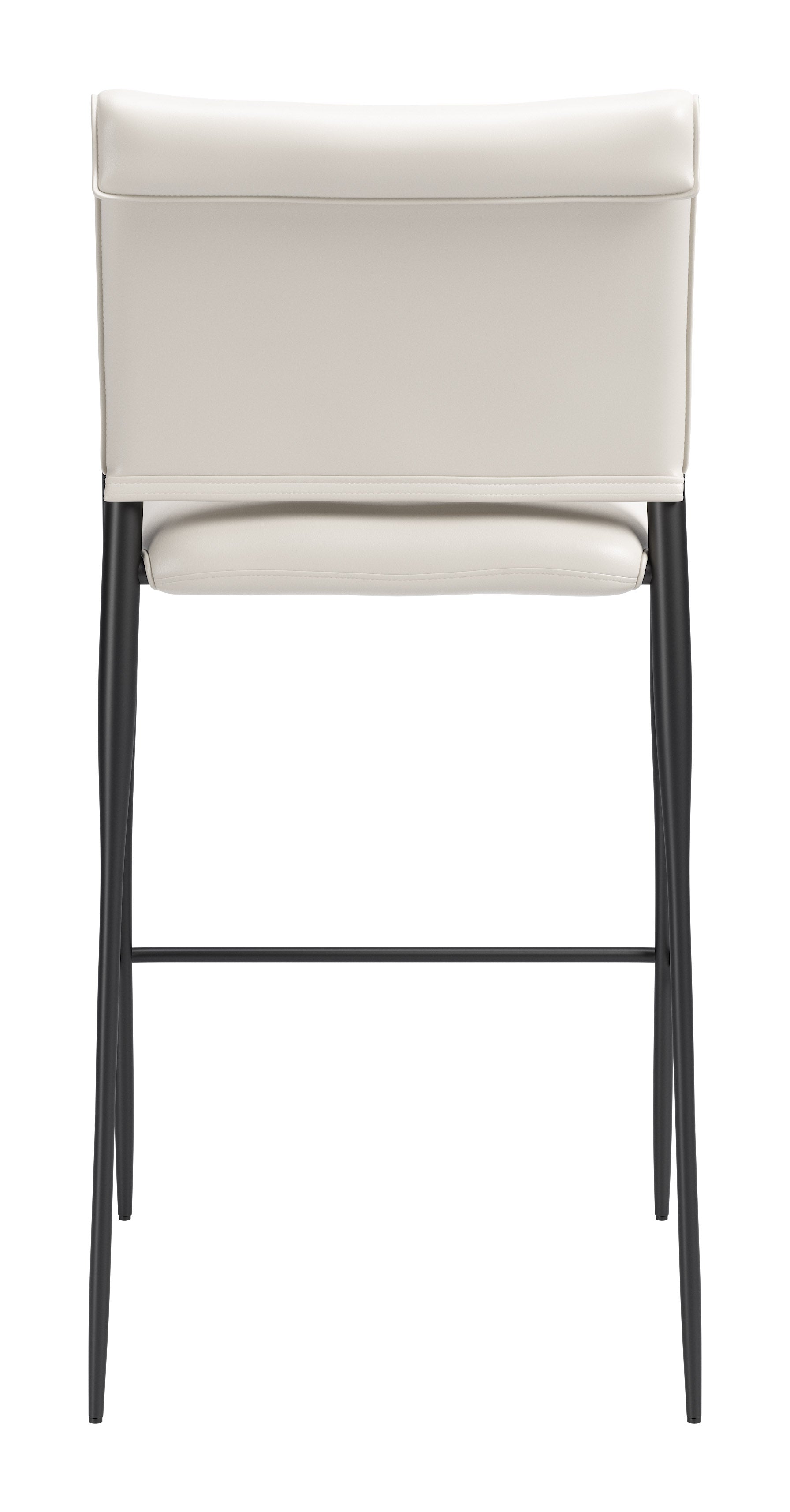 Freesia White Barstool (Set of 2) - Ornate Home