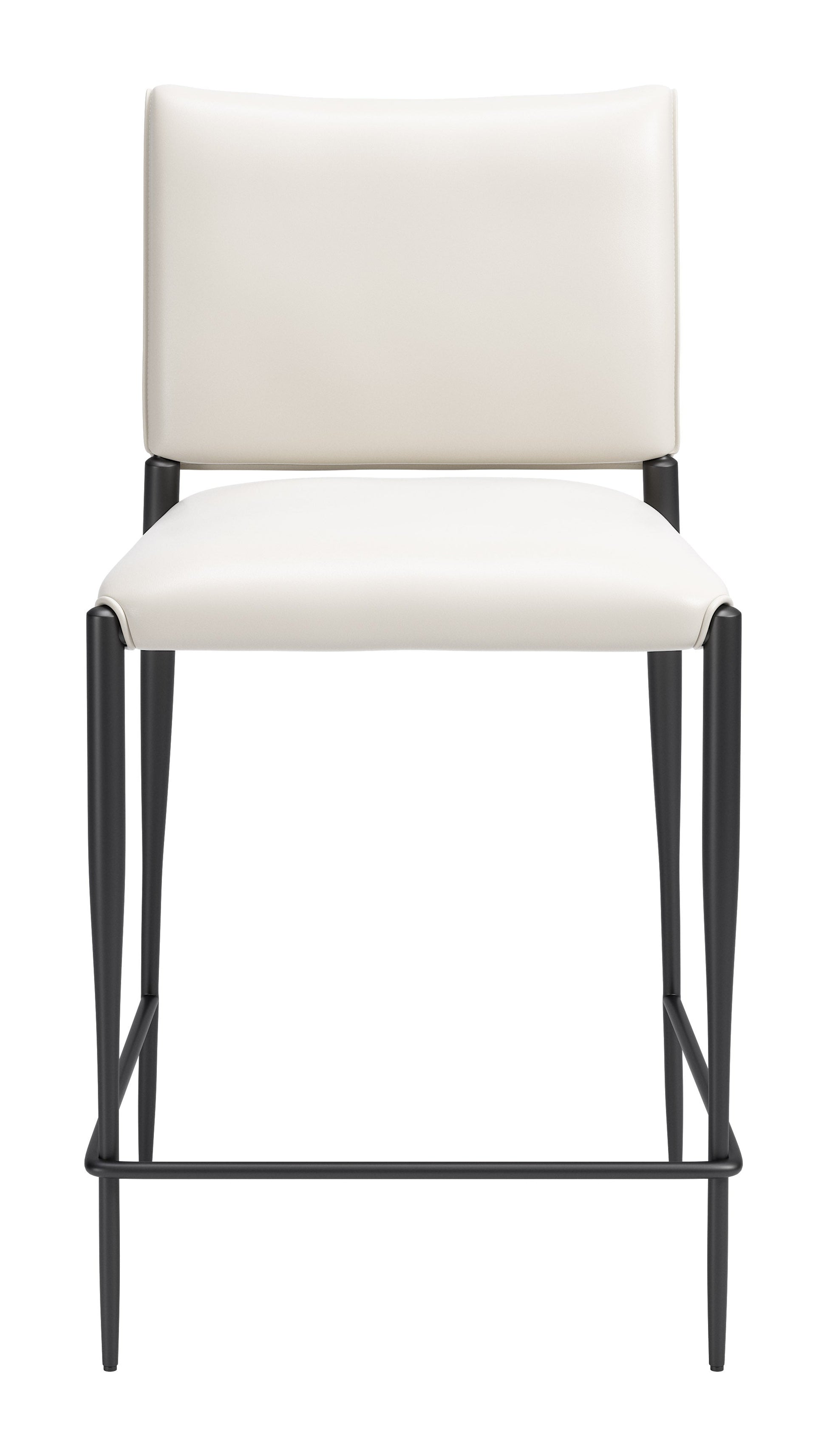 Freesia White Counter Stool (Set of 2) - Ornate Home