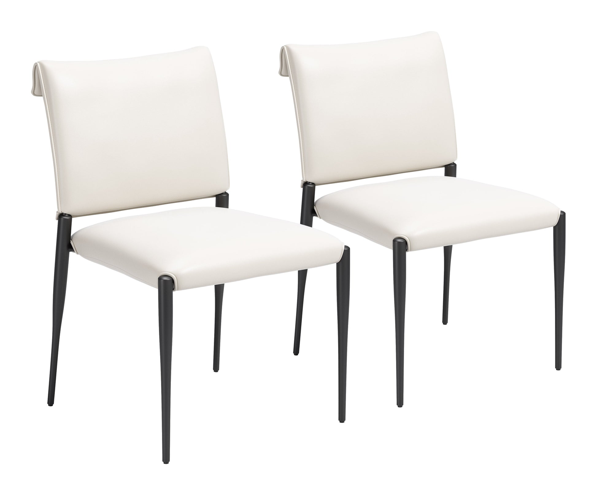 Freesia White Dining Chair (Set of 2) - Ornate Home