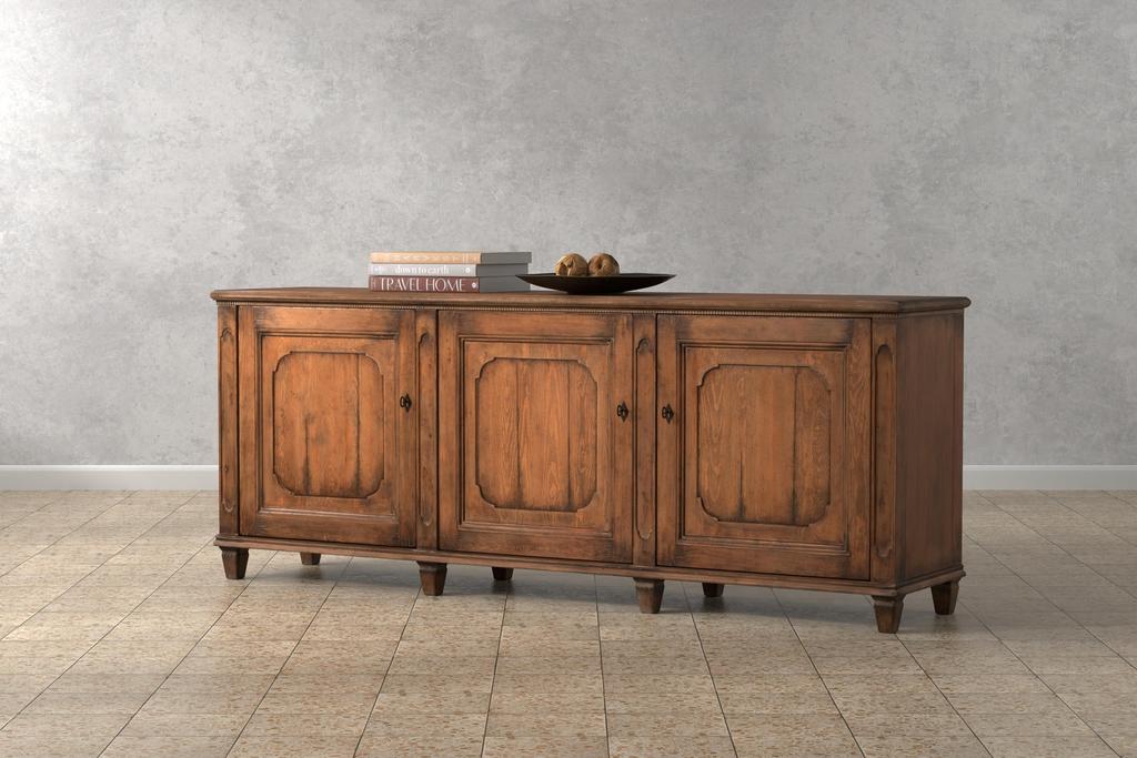 French Country Tan Sideboard - Ornate Home