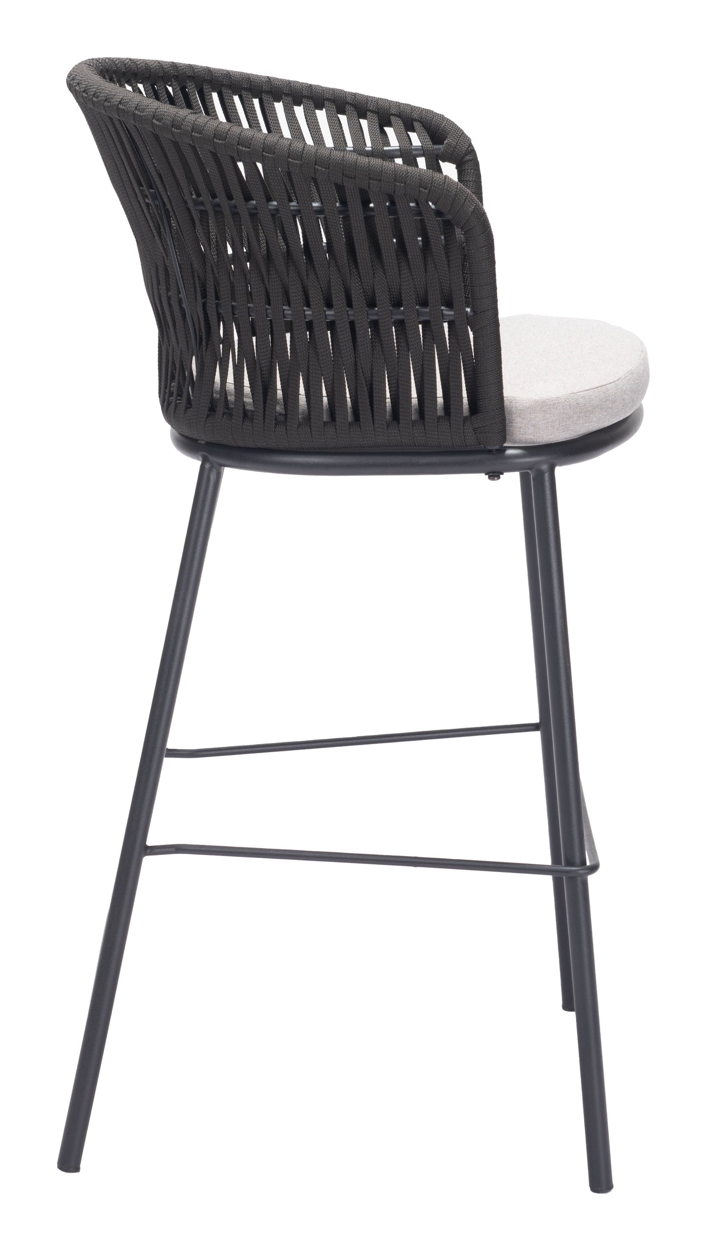 Freycinet Black Outdoor Barstool (Set of 2) - Ornate Home