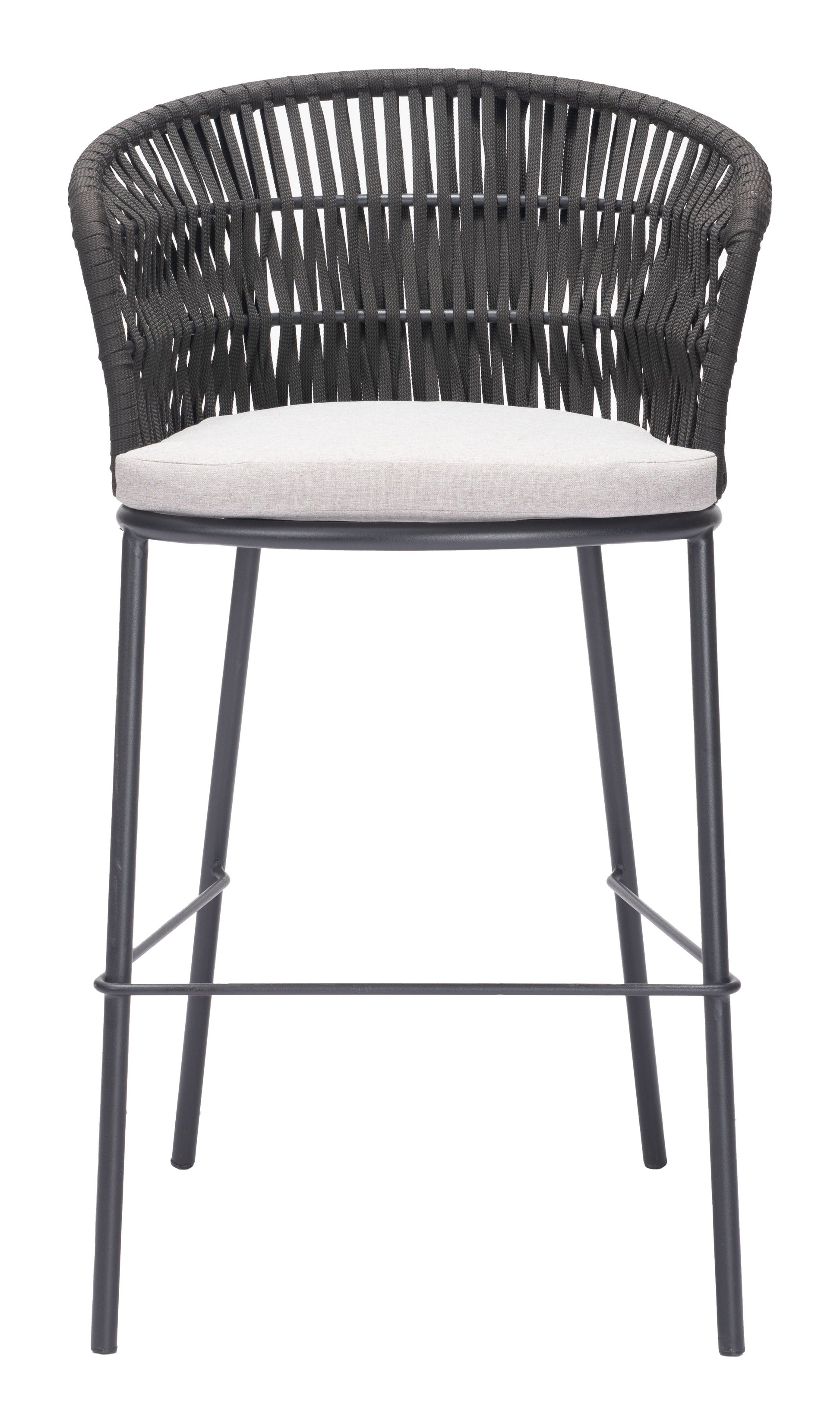 Freycinet Black Outdoor Barstool (Set of 2) - Ornate Home