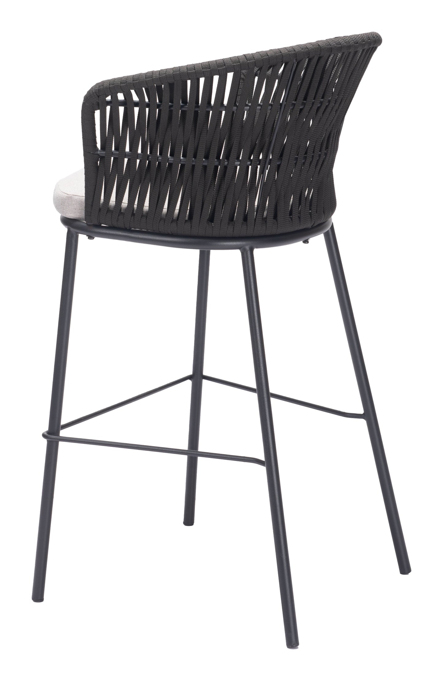 Freycinet Black Outdoor Barstool (Set of 2) - Ornate Home
