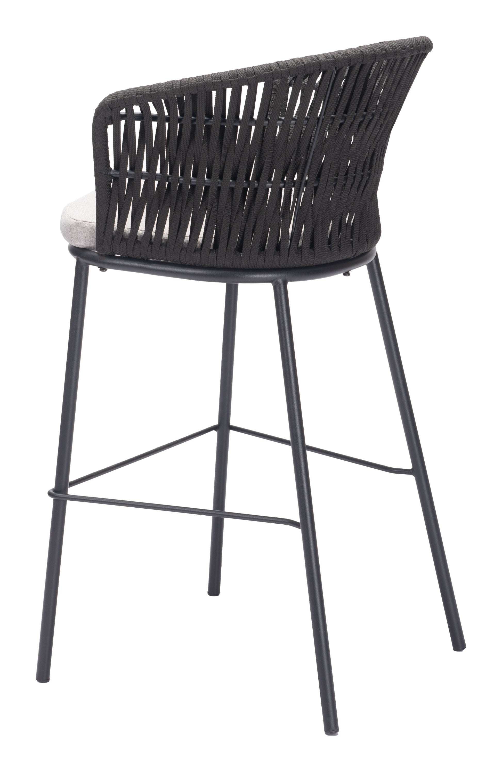 Freycinet Black Outdoor Barstool (Set of 2) - Ornate Home