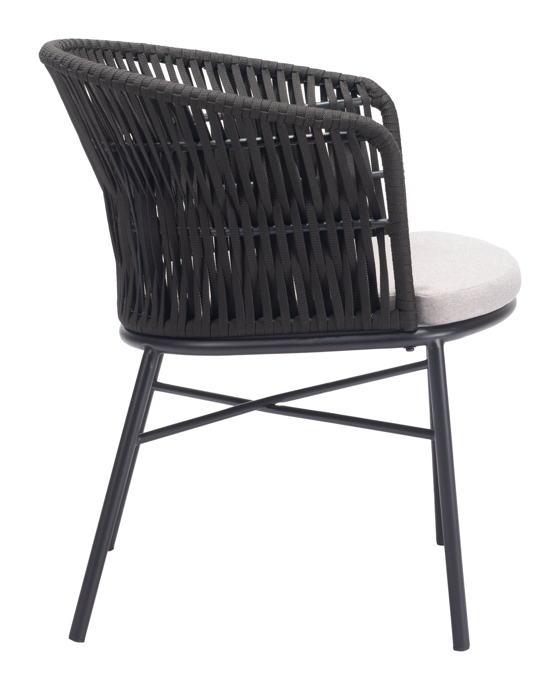 Freycinet Black Outdoor Dining Chair (Set of 2) - Ornate Home