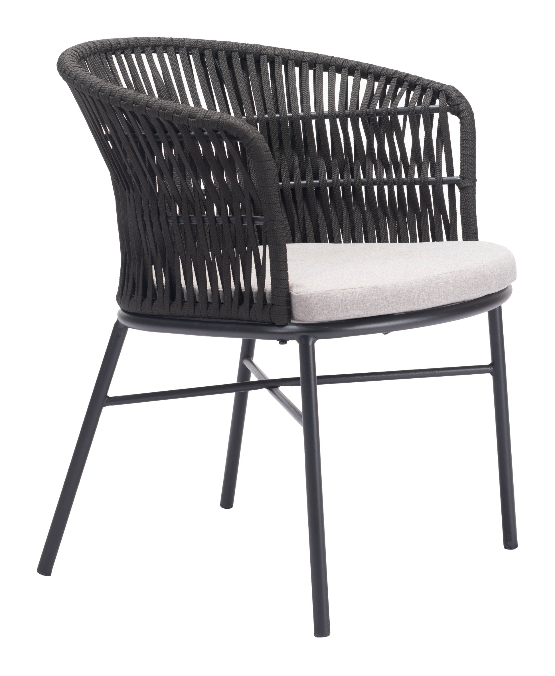 Freycinet Black Outdoor Dining Chair (Set of 2) - Ornate Home