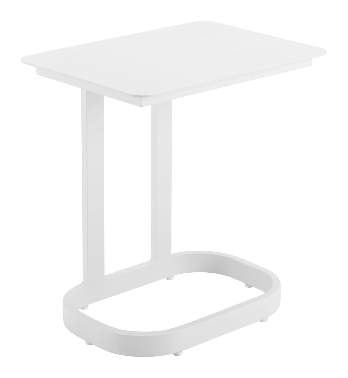 Friss White Outdoor End Table - Ornate Home