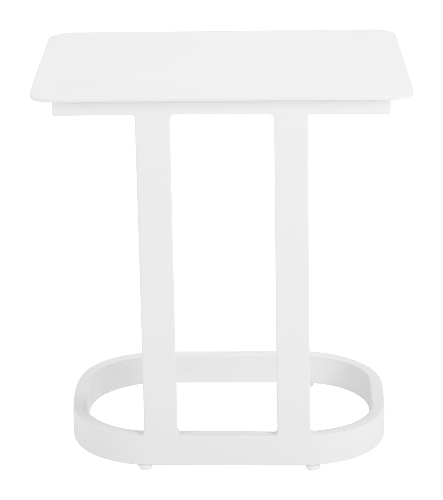 Friss White Outdoor End Table - Ornate Home