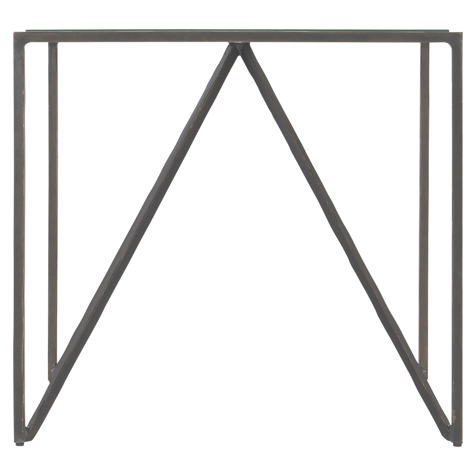 Fulton Glass/New Aged Bronze Side Table - Ornate Home