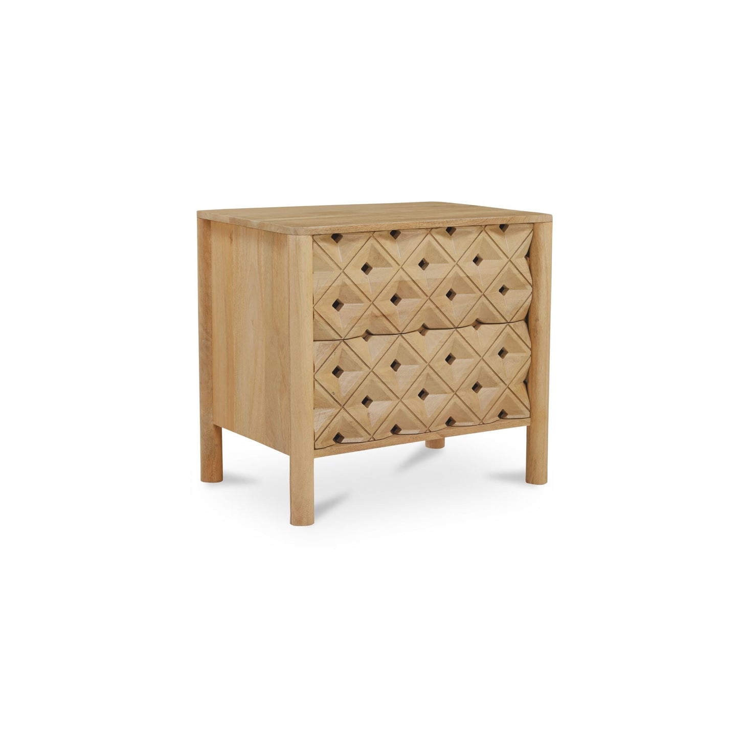 Fulton Natural Nightstand - Ornate Home