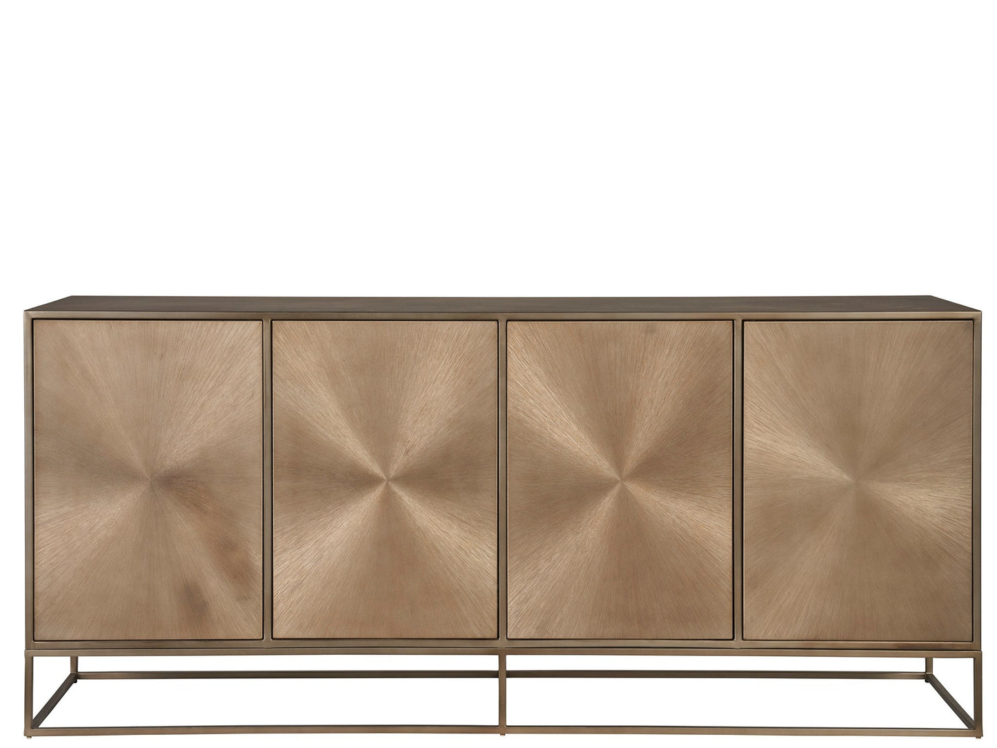 Fusion Aged Brass Credenza - Ornate Home