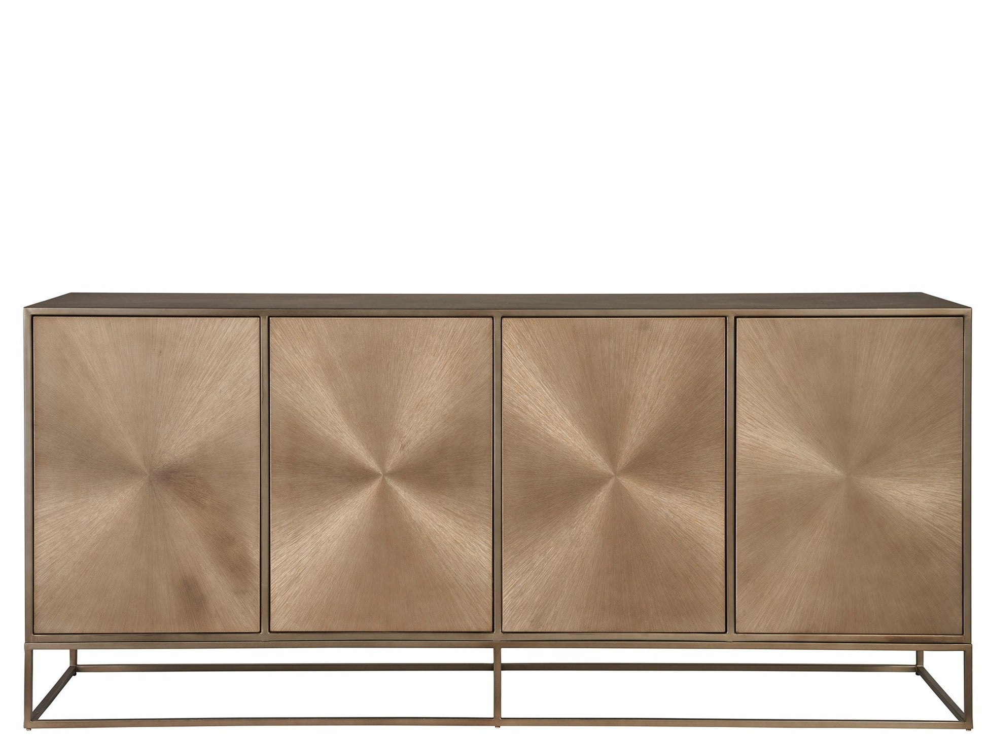 Fusion Aged Brass Credenza - Ornate Home