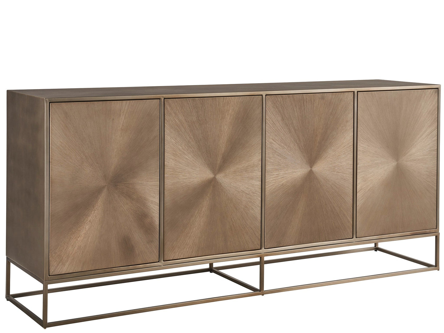 Fusion Aged Brass Credenza - Ornate Home