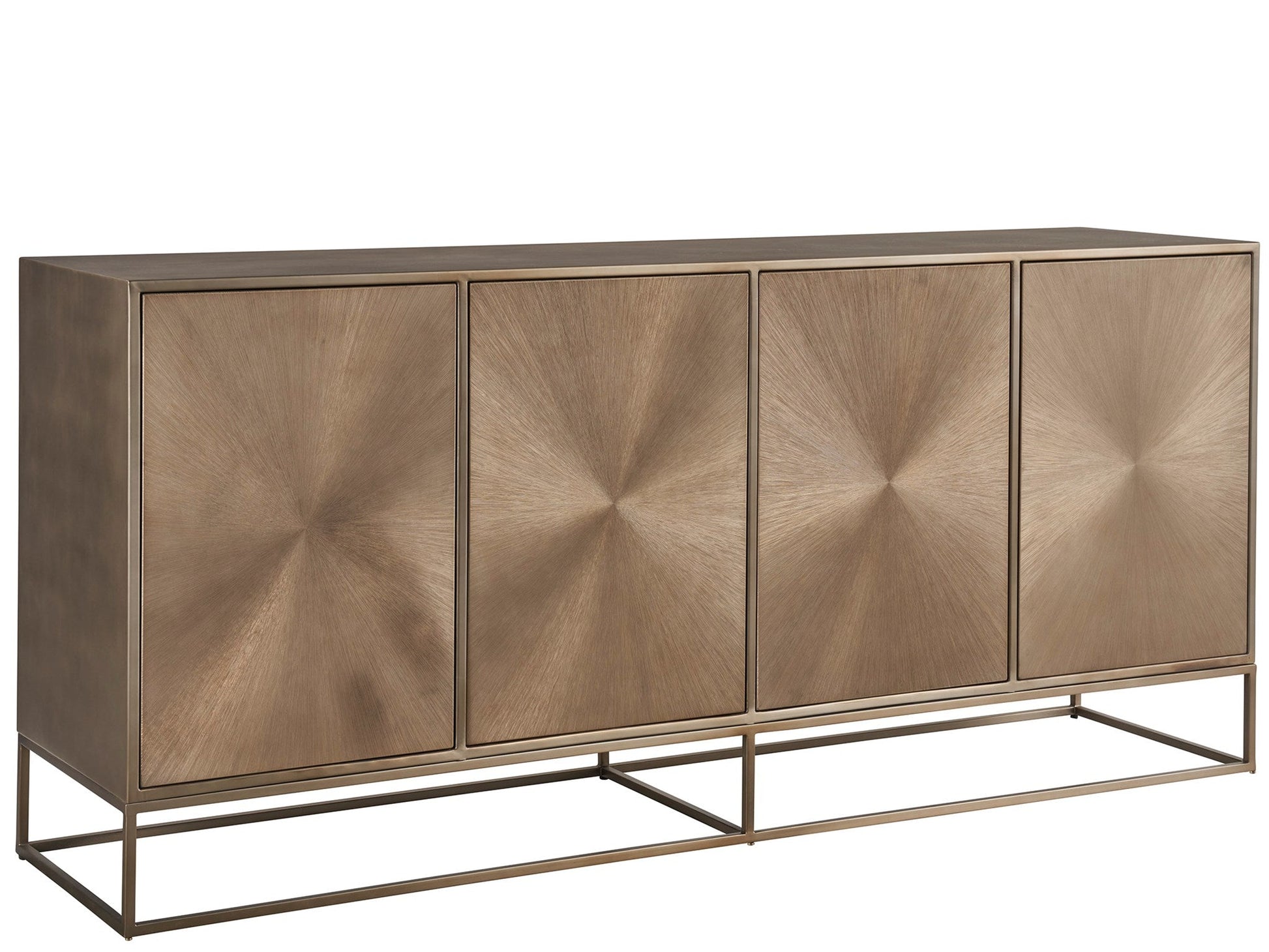 Fusion Aged Brass Credenza - Ornate Home