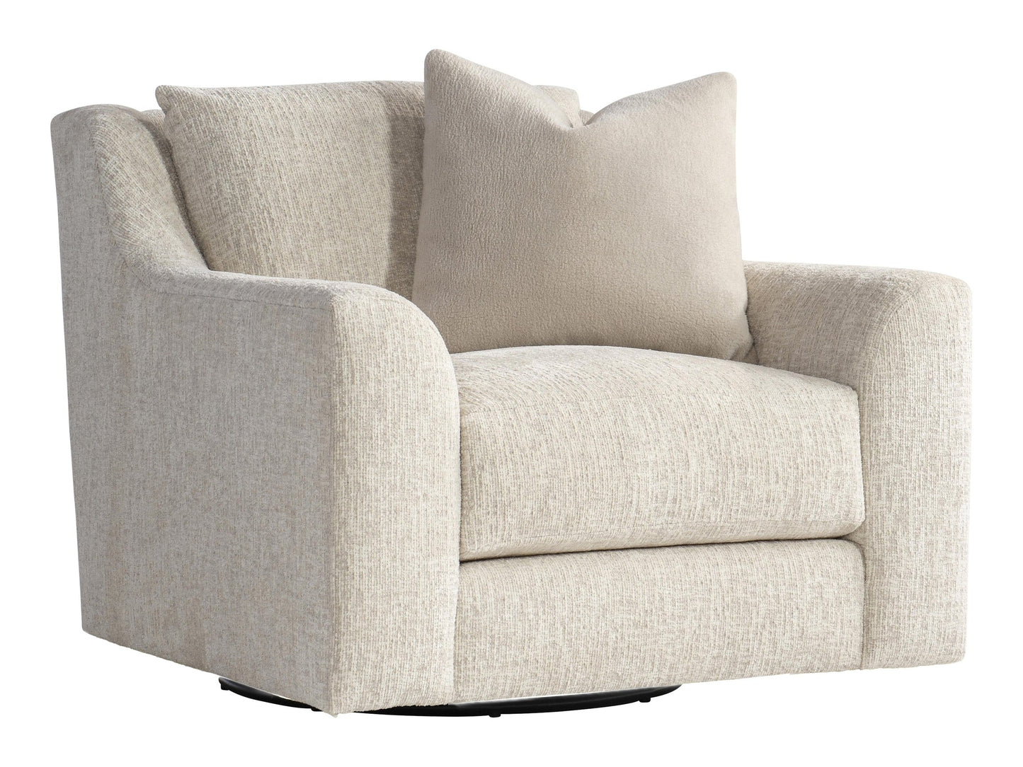 Gabi Beige/Tan Fabric Swivel Chair - Ornate Home