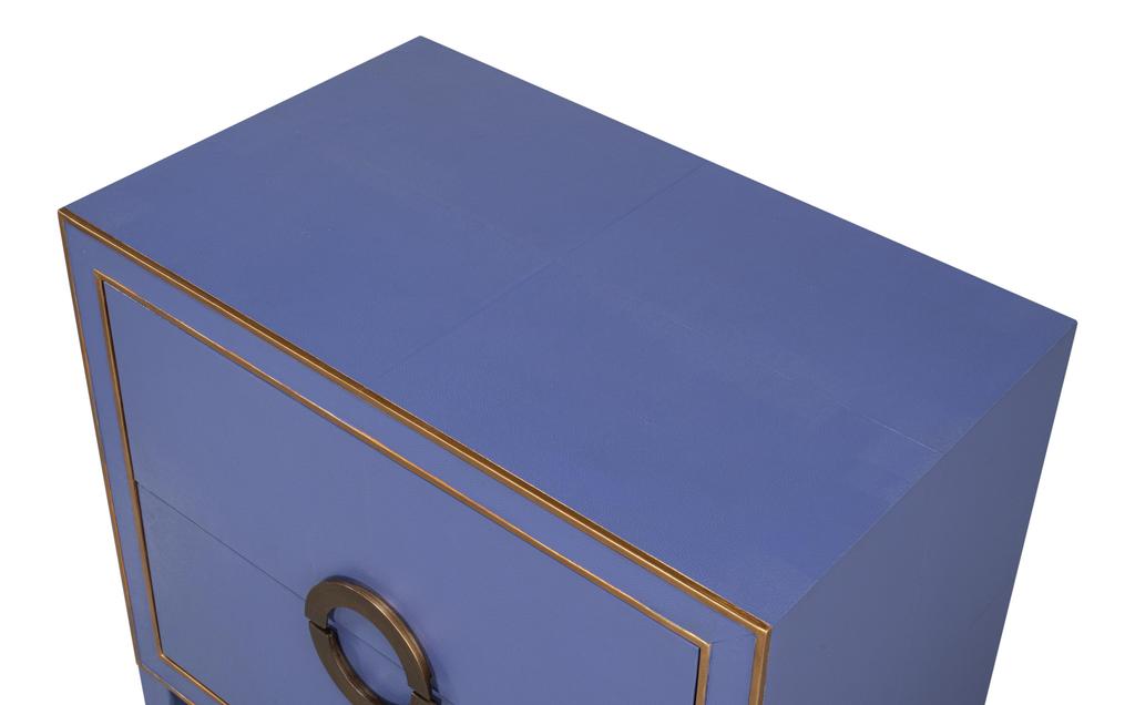 Gabriella Blue Nightstand - Ornate Home