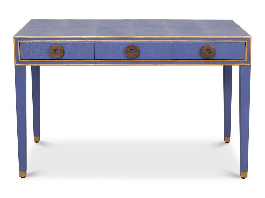 Gabriella Blue Shagreen Desk/Table - Ornate Home
