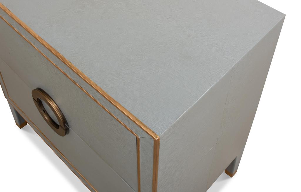Gabriella Grey Nightstand - Ornate Home