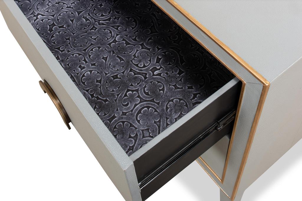 Gabriella Grey Nightstand - Ornate Home