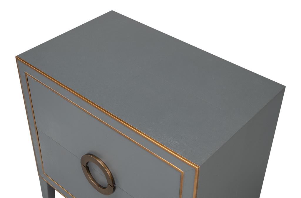 Gabriella Grey Nightstand - Ornate Home