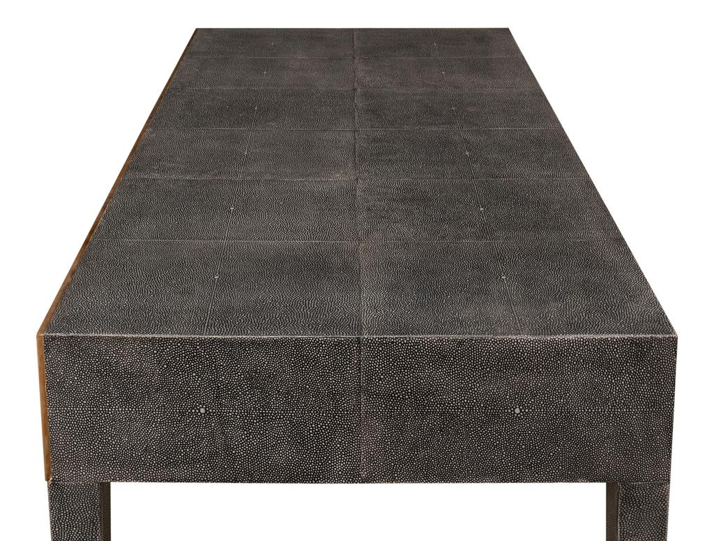 Gabriella Grey Shagreen Desk/Table - Ornate Home