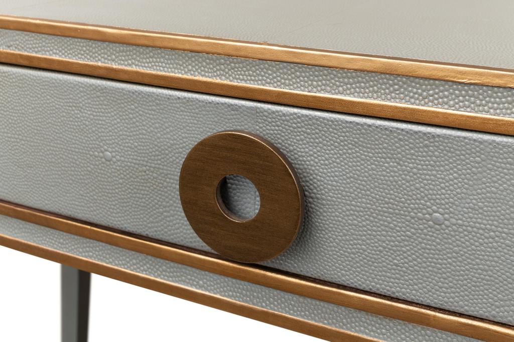 Gabriella Grey Shagreen Desk/Table - Ornate Home