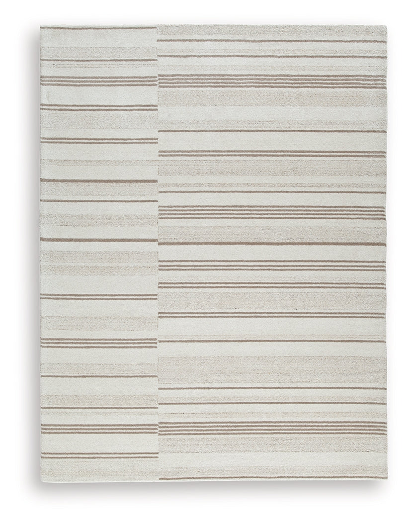 Gadence Ivory/Tan Large Rug- Viva Furn