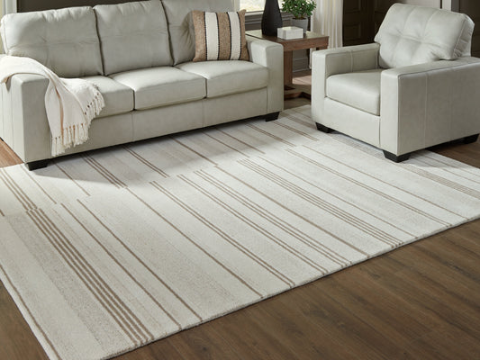 Gadence Ivory/Tan Large Rug- Viva Furn