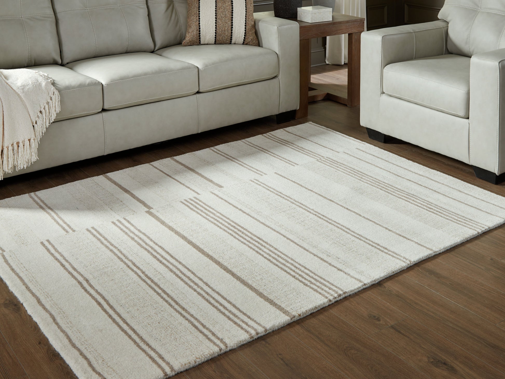 Gadence Ivory/Tan Medium Rug- Viva Furn