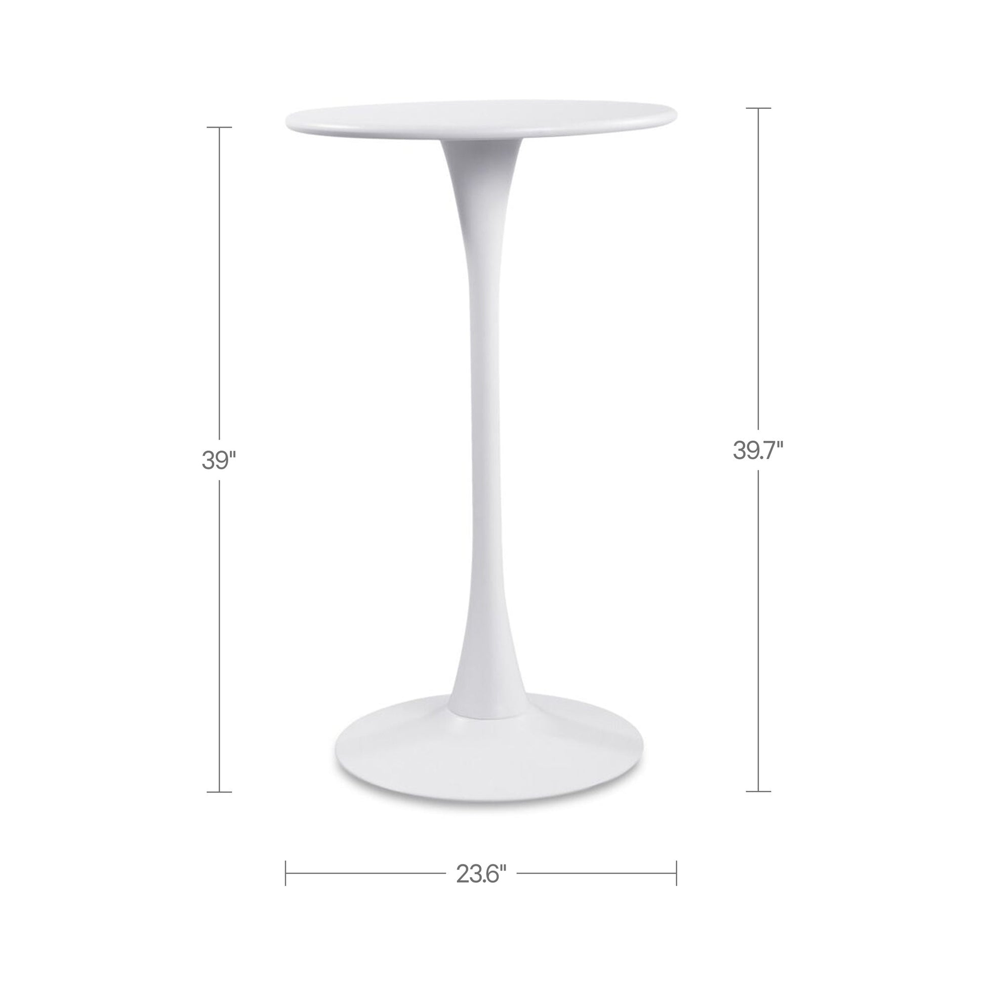 Gage White Outdoor Bar Table - Ornate Home
