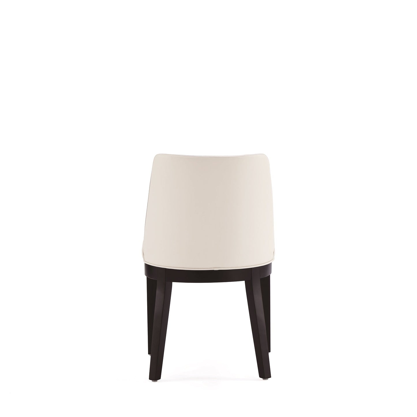Gansevoort Faux Leather Dining Chair in Cream (set of 4) - Ornate Home