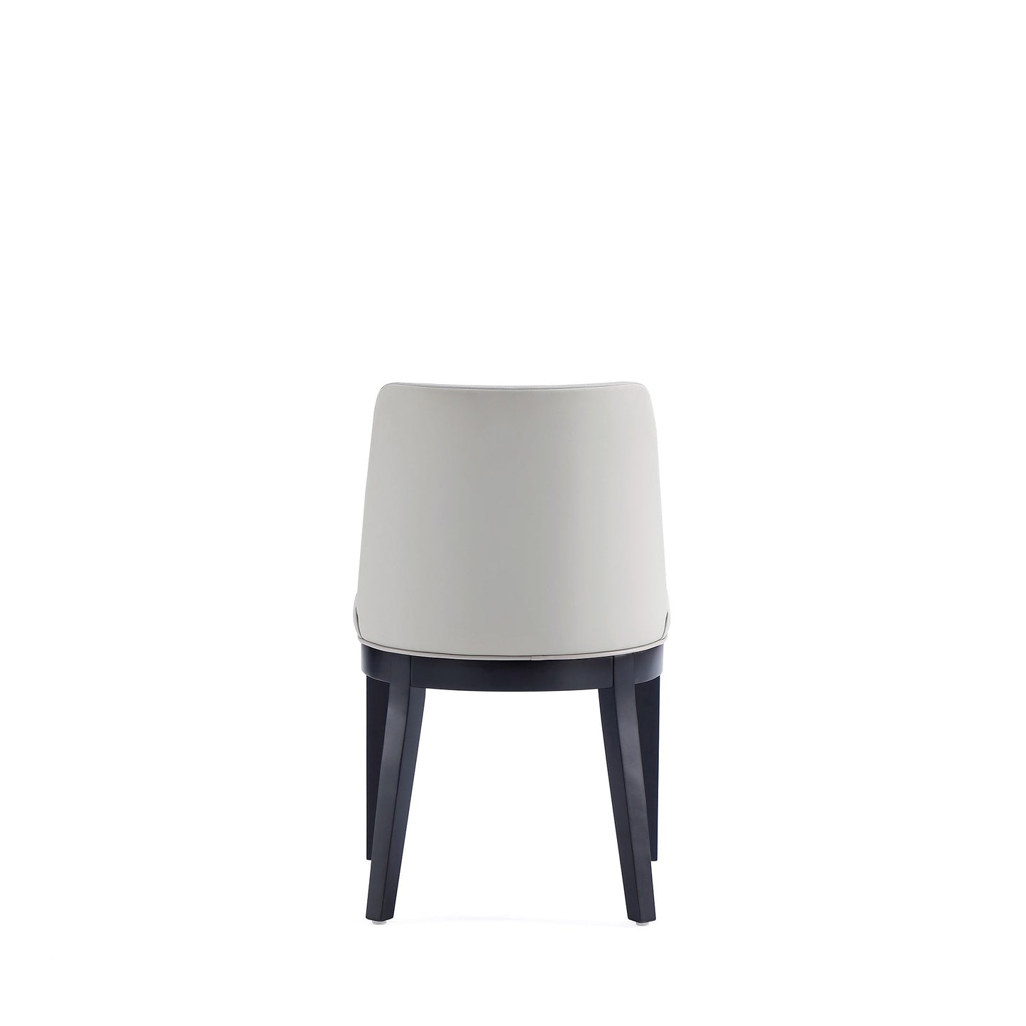 Gansevoort Faux Leather Dining Chair in Stone Grey (set of 4) - Ornate Home