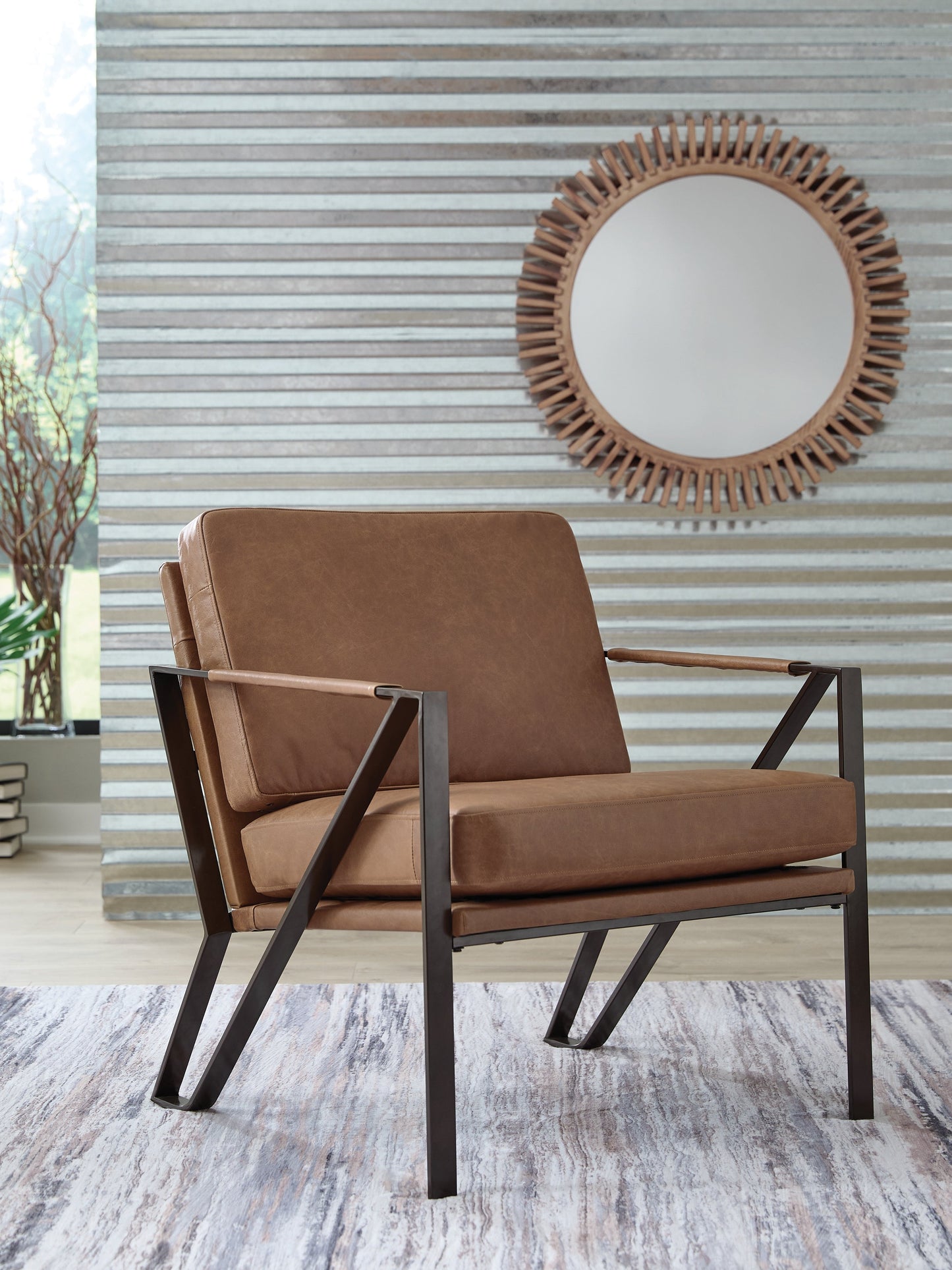 Garronmont Caramel Accent Chair- Viva Furn