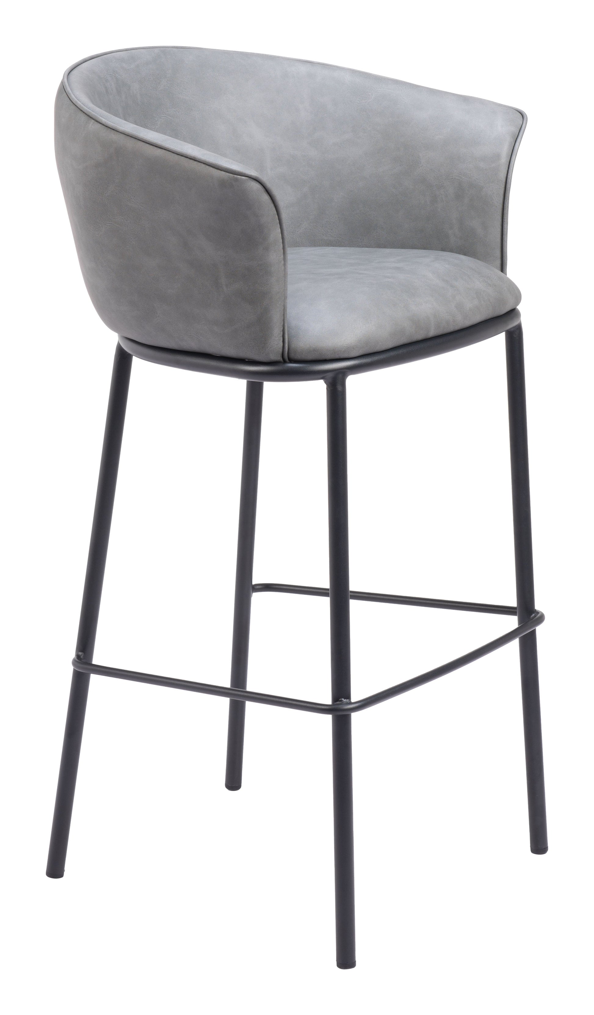 Garston Gray Barstool - Ornate Home