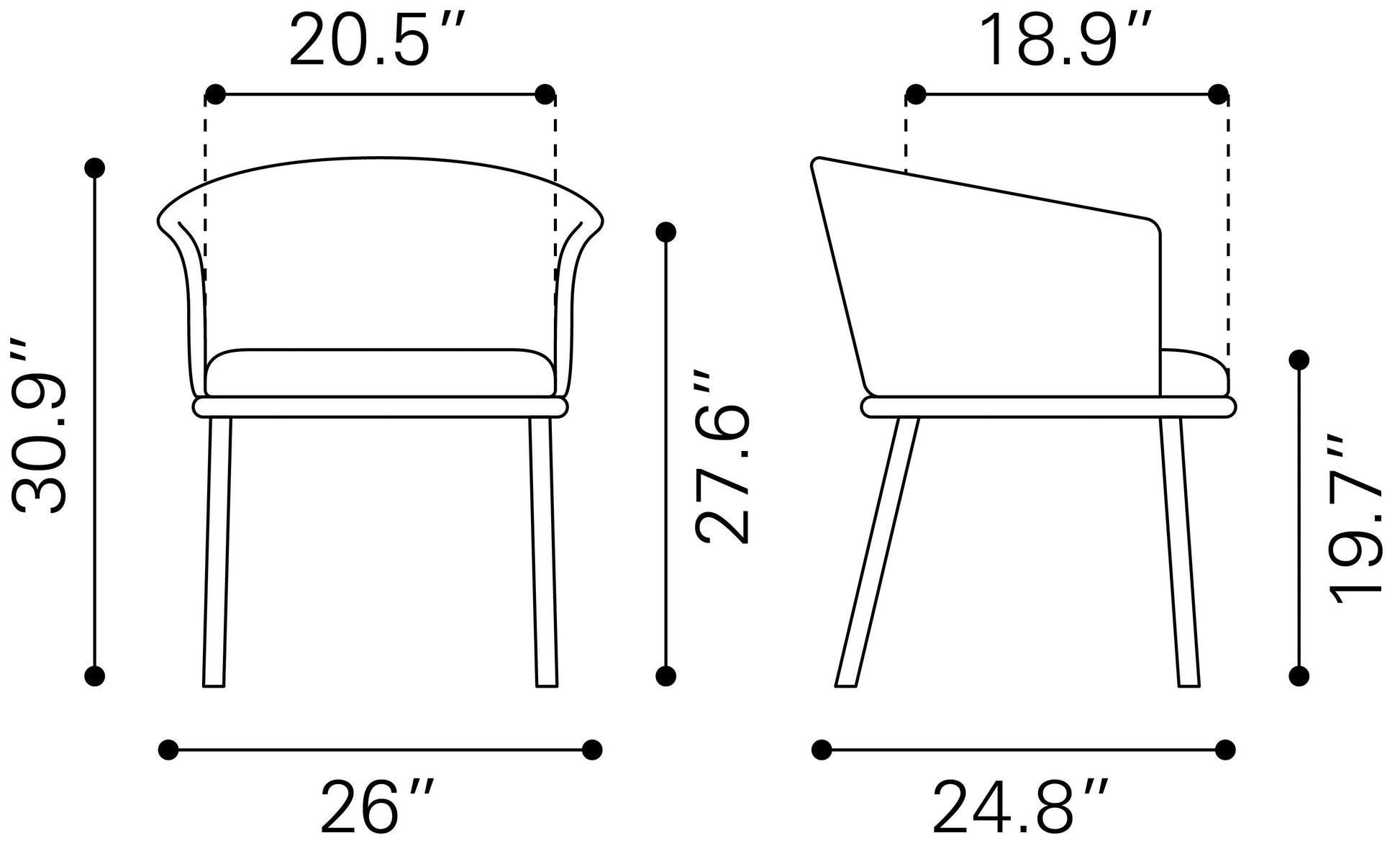 Garston Gray Dining Chair - Ornate Home