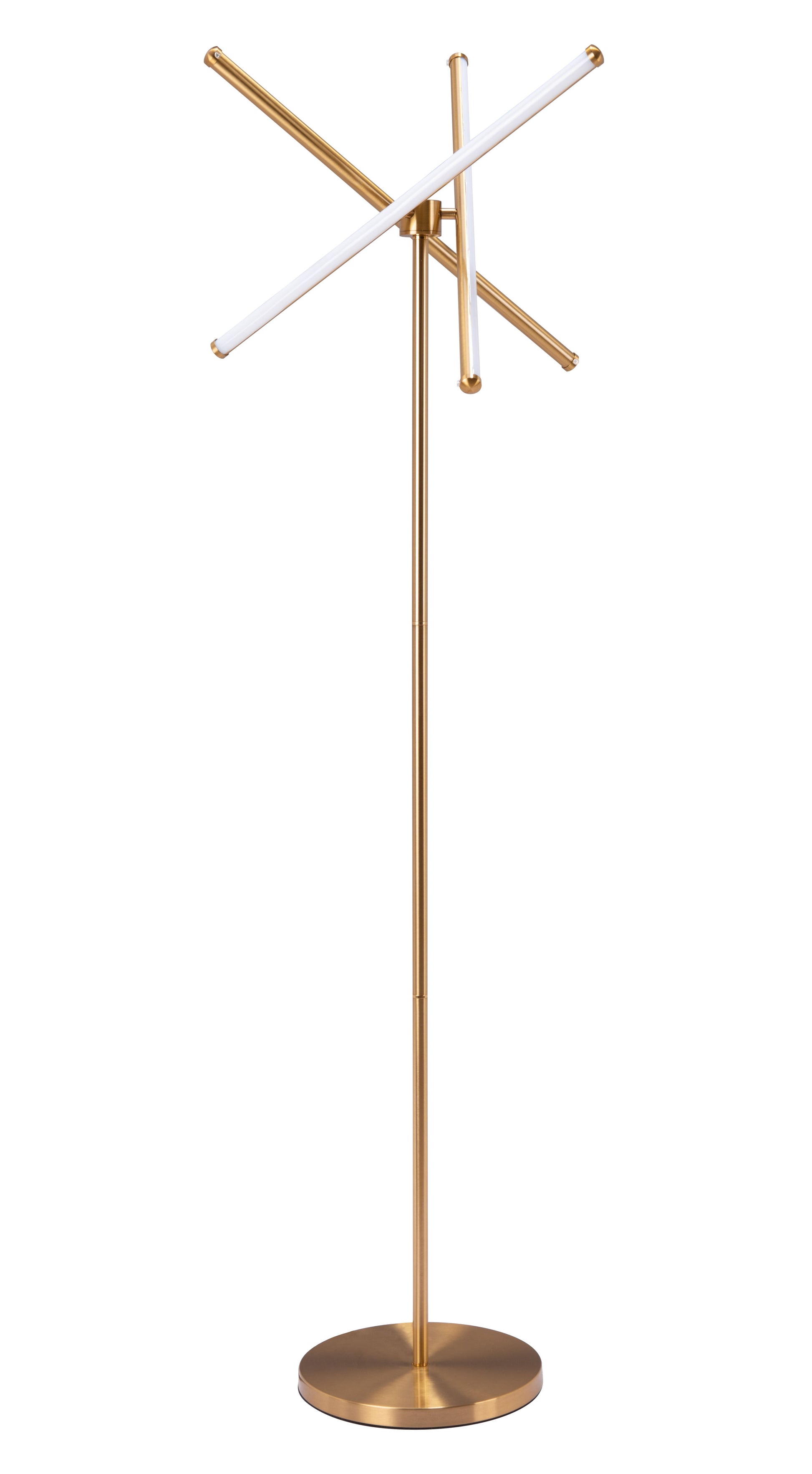 Garza Brass Floor Lamp - Ornate Home