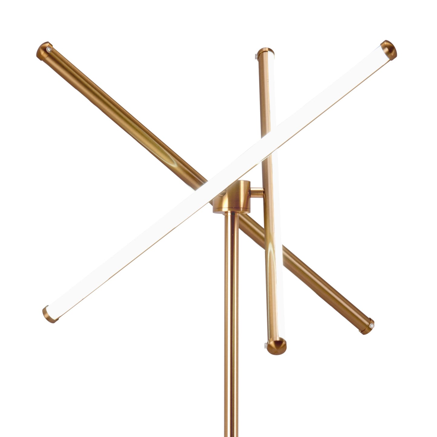 Garza Brass Floor Lamp - Ornate Home