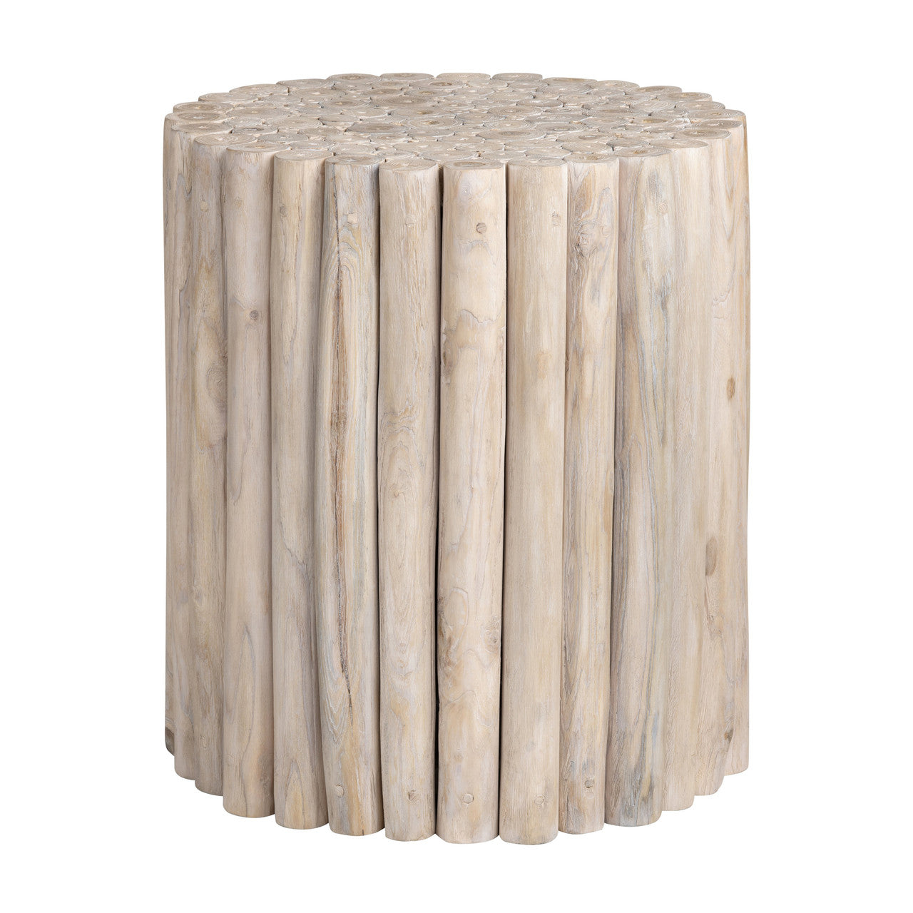 Gathering Tan/White Accent Table - Ornate Home