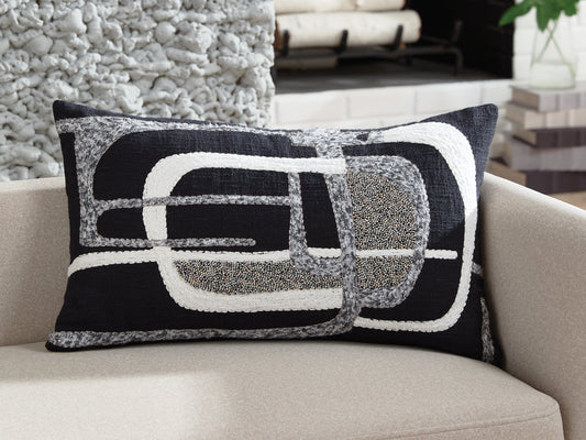 Gavrileigh Black/Gray/Ivory Pillow (Set of 4)- Viva Furn